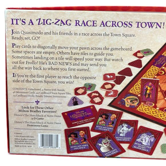 VTG 1995 Disney The Hunchback of Notre Dame Town Square Board Game 100% COMPLETE - Picture 5 of 16